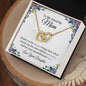 To My Amazing Mom | Interlocking Hearts Necklace