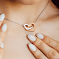 To My Amazing Mom | Interlocking Hearts Necklace