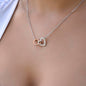To My Amazing Mom | Interlocking Hearts Necklace
