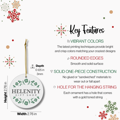 Personalized New Home Christmas Acorn Ornament