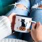 Halloween Black Cat Camping 10 oz Mug