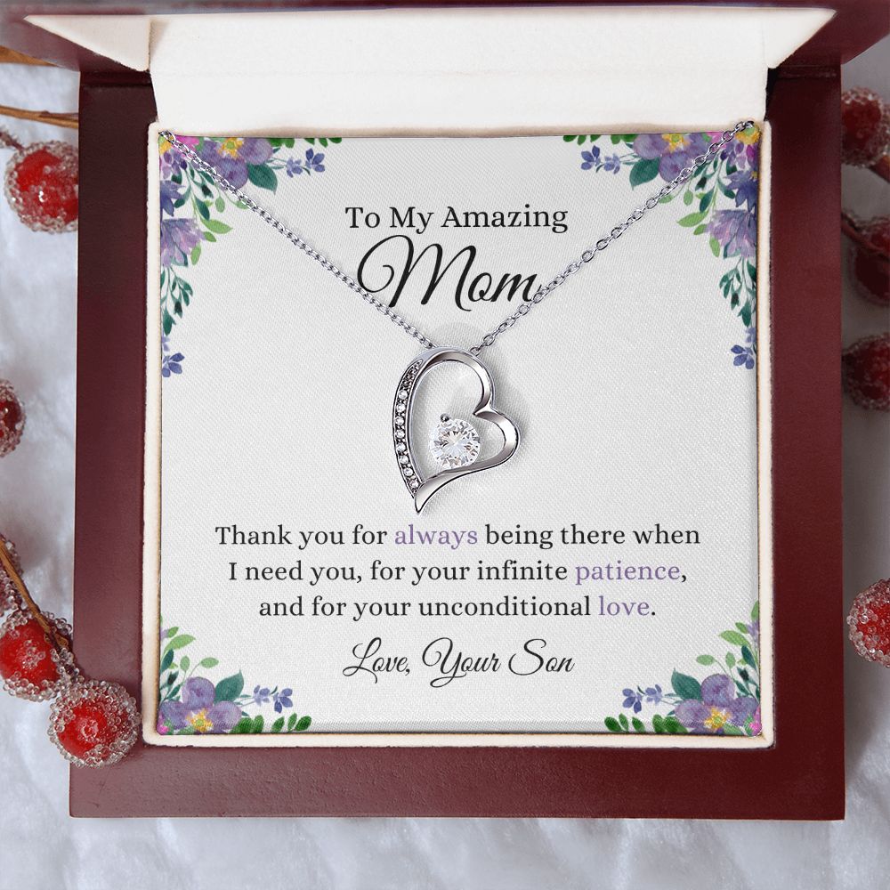 My Amazing Mother, Thank You | Forever Love Knot Necklace