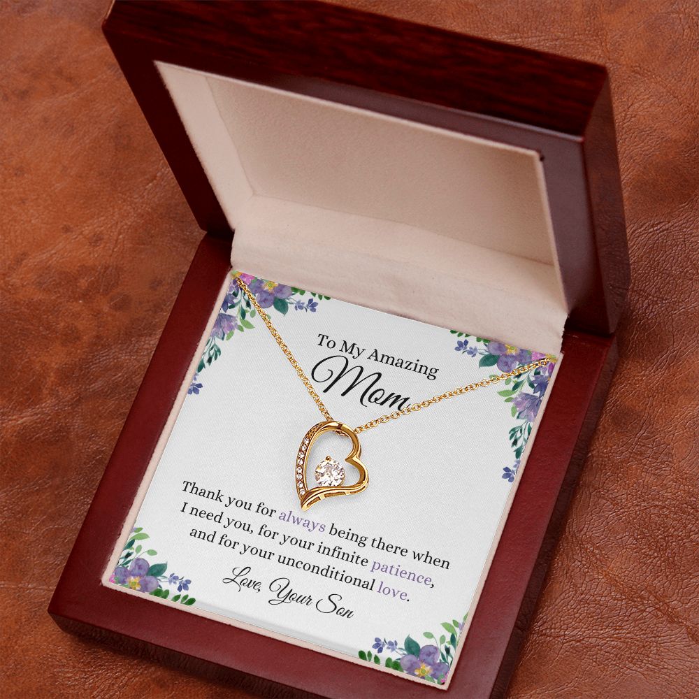 My Amazing Mother, Thank You | Forever Love Knot Necklace