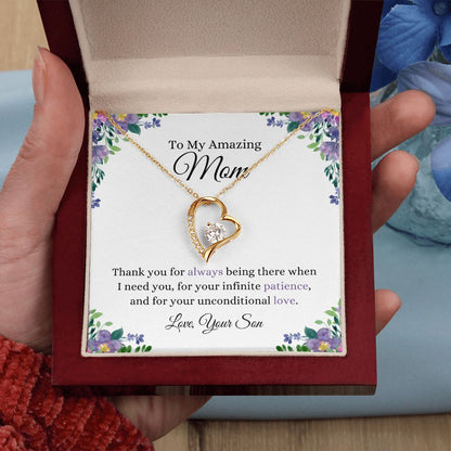 My Amazing Mother, Thank You | Forever Love Knot Necklace