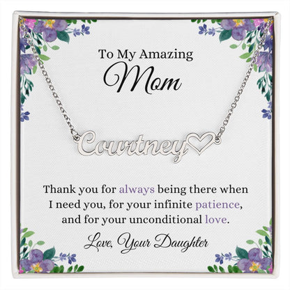 Thank You Mom | CustomizeMe Heart Name Necklace