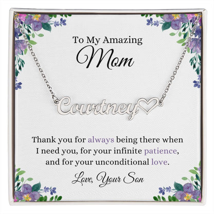 Thank You Mom | CustomizeMe Heart Name Necklace