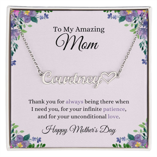 My Amazing Mom | CustomizeMe Heart Name Necklace