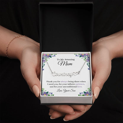 Thank You Mom | CustomizeMe Heart Name Necklace