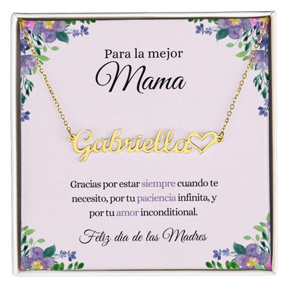 Para la mejor Mama | CustomizeMe Heart Name Necklace