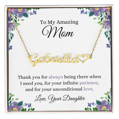 Thank You Mom | CustomizeMe Heart Name Necklace