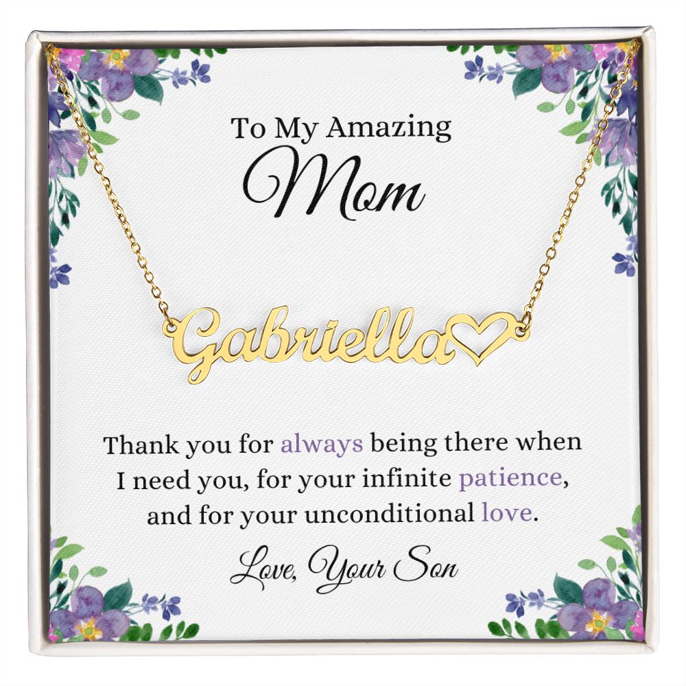 Thank You Mom | CustomizeMe Heart Name Necklace