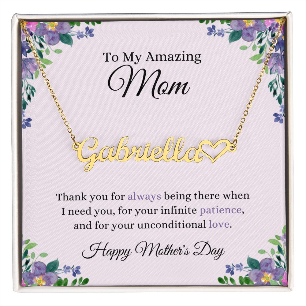 My Amazing Mom | CustomizeMe Heart Name Necklace