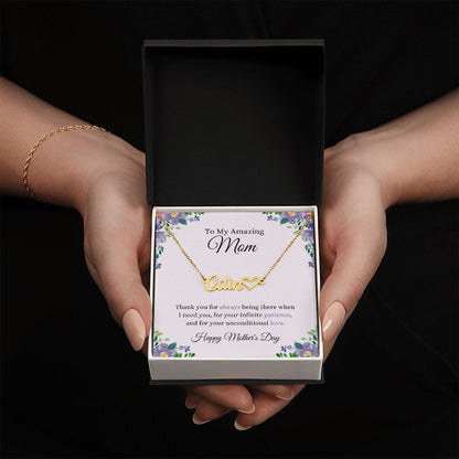 My Amazing Mom | CustomizeMe Heart Name Necklace