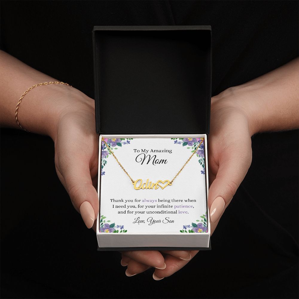 Thank You Mom | CustomizeMe Heart Name Necklace
