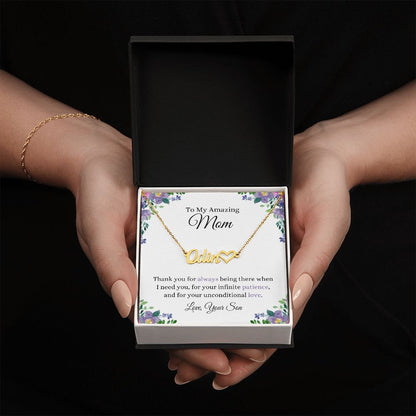 Thank You Mom | CustomizeMe Heart Name Necklace