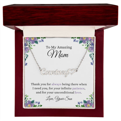 Thank You Mom | CustomizeMe Heart Name Necklace