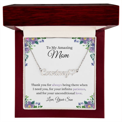 Thank You Mom | CustomizeMe Heart Name Necklace