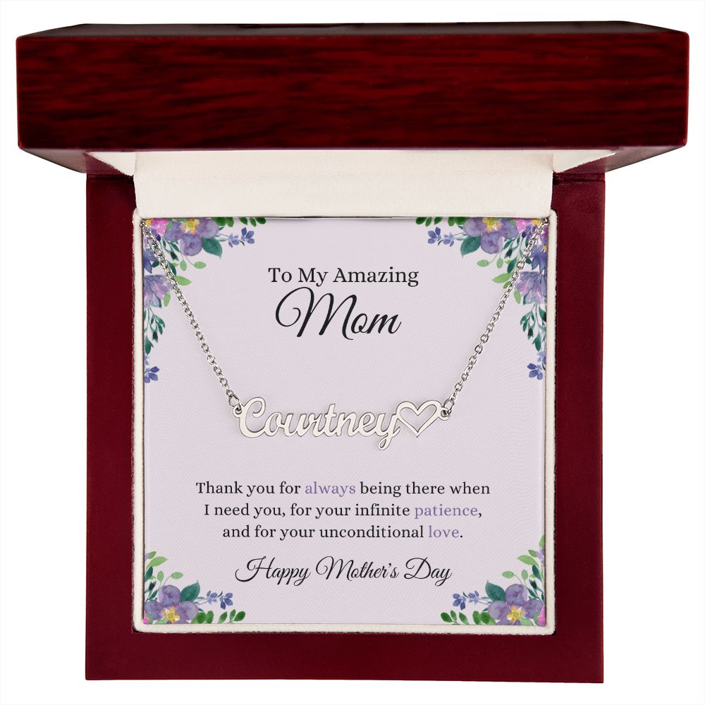 My Amazing Mom | CustomizeMe Heart Name Necklace