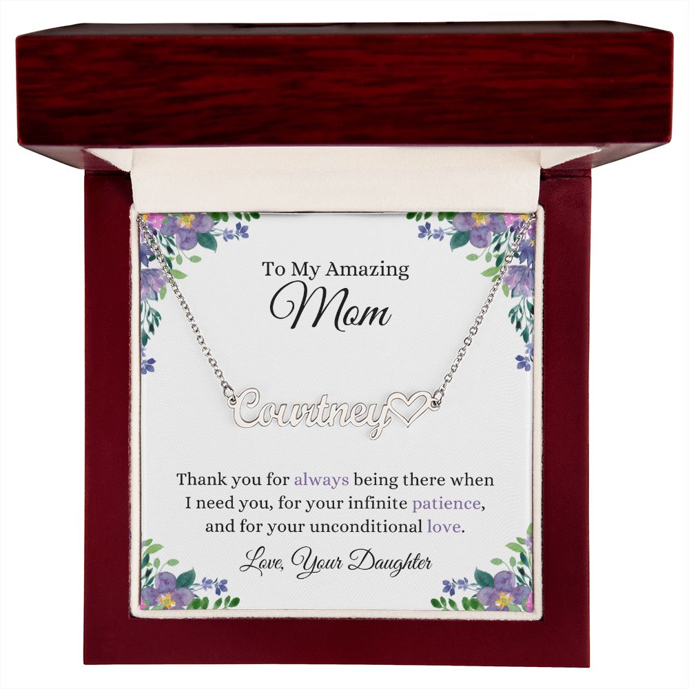 Thank You Mom | CustomizeMe Heart Name Necklace