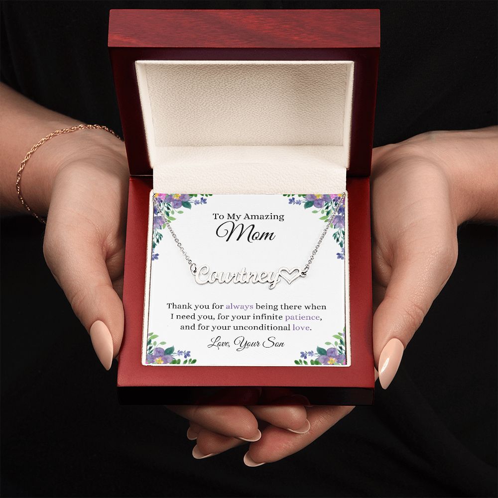 Thank You Mom | CustomizeMe Heart Name Necklace