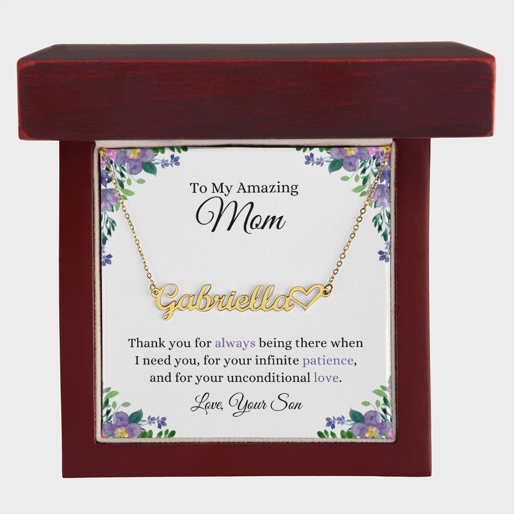 Thank You Mom | CustomizeMe Heart Name Necklace