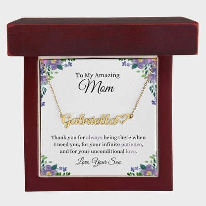 Thank You Mom | CustomizeMe Heart Name Necklace