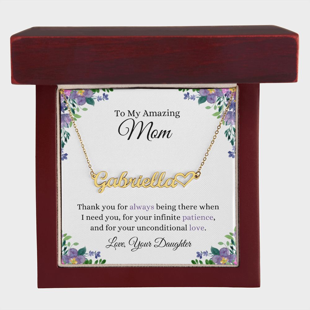 Thank You Mom | CustomizeMe Heart Name Necklace