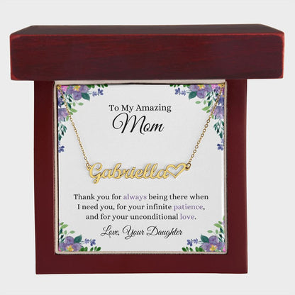 Thank You Mom | CustomizeMe Heart Name Necklace