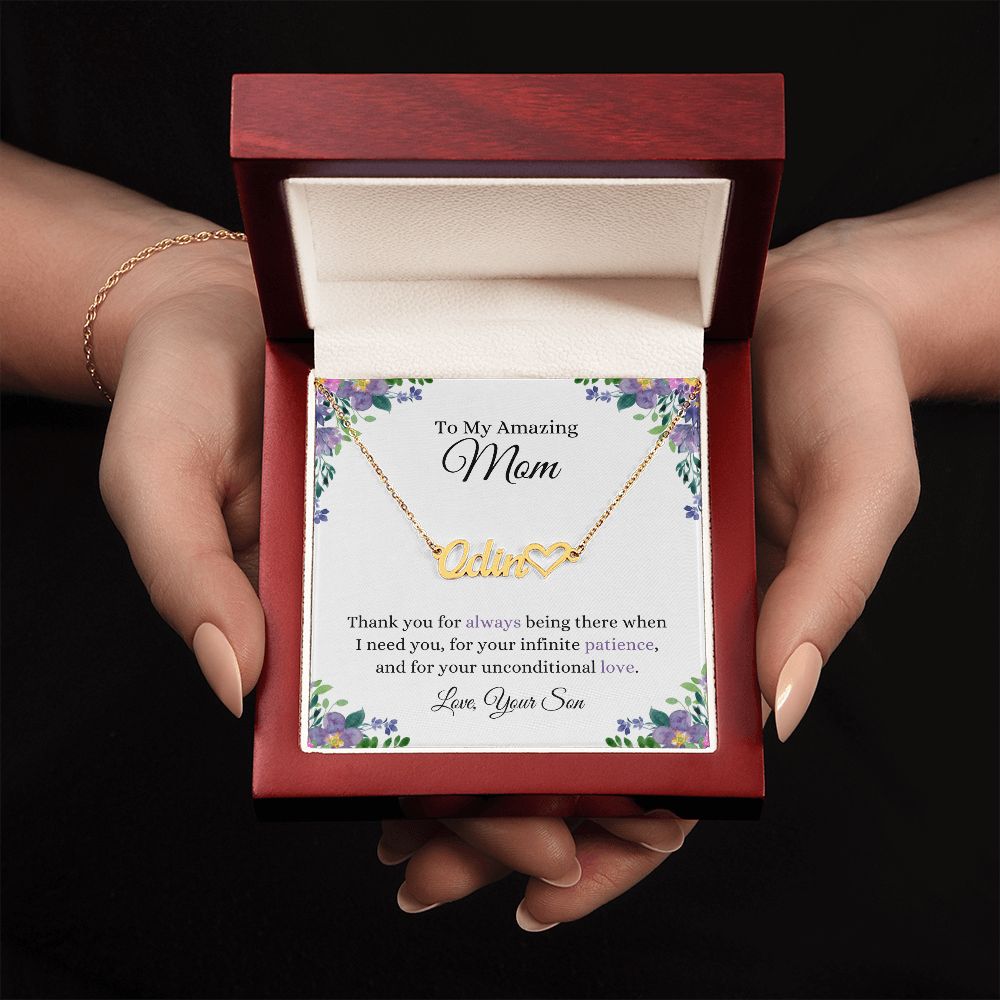 Thank You Mom | CustomizeMe Heart Name Necklace