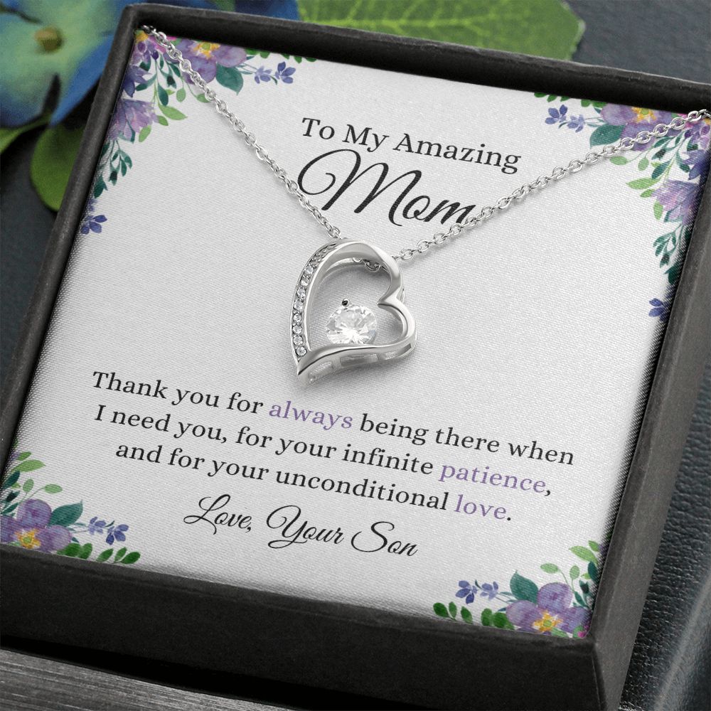 My Amazing Mother, Thank You | Forever Love Knot Necklace