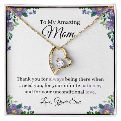 My Amazing Mother, Thank You | Forever Love Knot Necklace