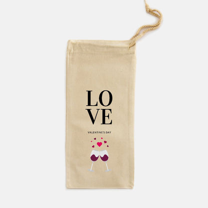 LOVE Valentine's Day Wine Bag Helenity Gift Shop