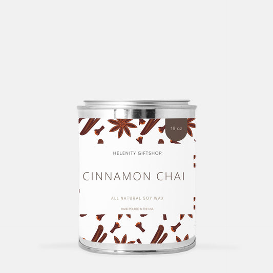 Cinnamon Chai Paint Can Candle 16oz Helenity Gift Shop