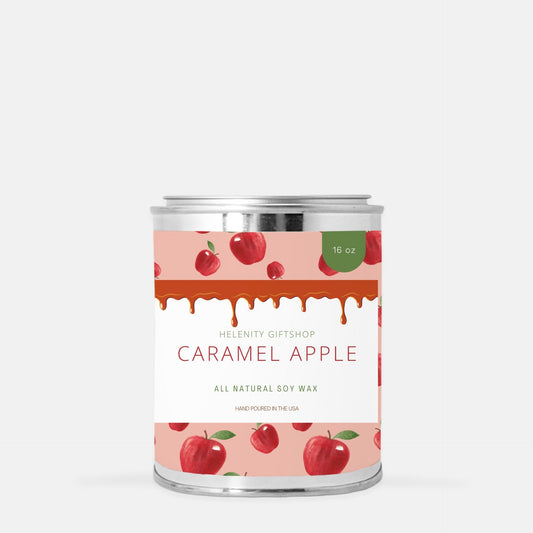 Caramel Apple Paint Can Candle 16oz Helenity Gift Shop