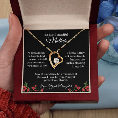 My Beautiful Mother, Reminder of my Love | Forever Love Necklace