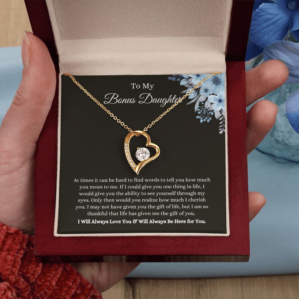 To My Bonus Daughter | Forever Love Necklace Helenity Gift Shop