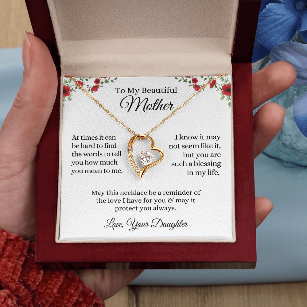 My Beautiful Mother, Reminder of my Love | Forever Love Necklace