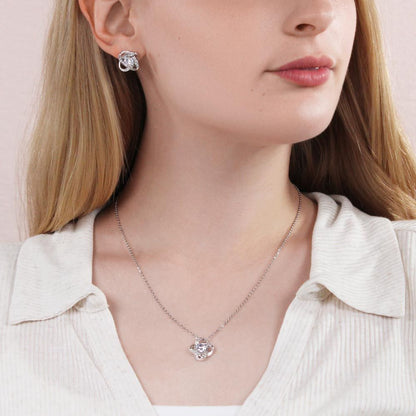 To My Amazing Daughter | Love Knot Earring & Necklace Set Helenity Gift Shop