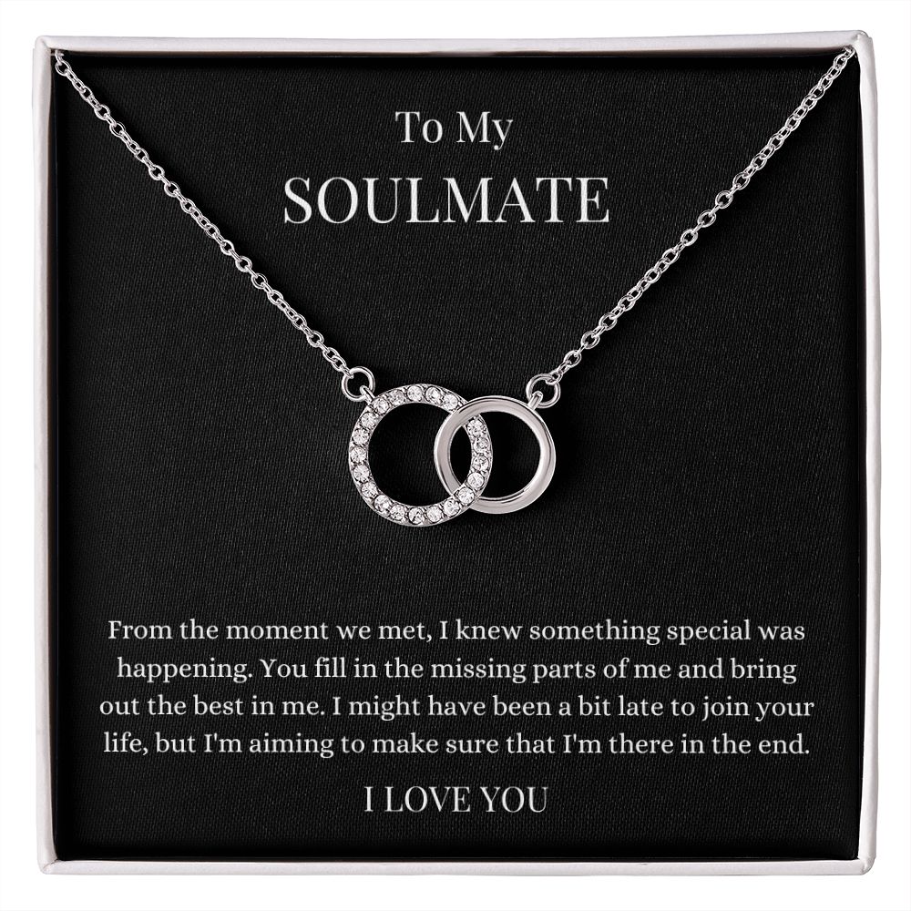 To My Soulmate | Perfect Pair Necklace Two Tone Box Helenity Gift Shop