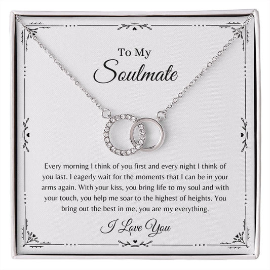 To My Soulmate, My Everything | Perfect Pair Necklace Two Tone Box Helenity Gift Shop