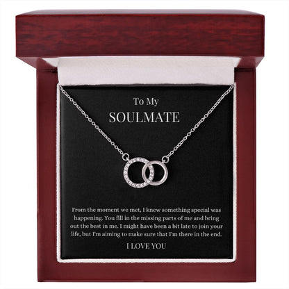 To My Soulmate | Perfect Pair Necklace Luxury Box w/LED Helenity Gift Shop