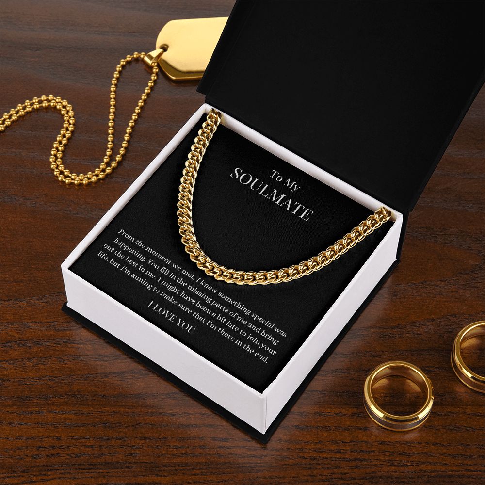 To My Soulmate | Cuban Link Chain Helenity Gift Shop