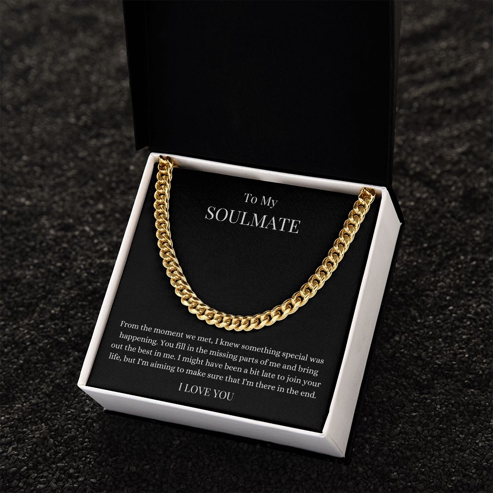 To My Soulmate | Cuban Link Chain Helenity Gift Shop