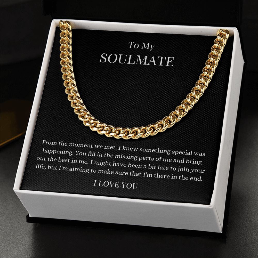 To My Soulmate | Cuban Link Chain Helenity Gift Shop