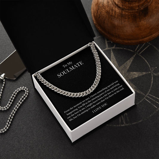 To My Soulmate | Cuban Link Chain Helenity Gift Shop