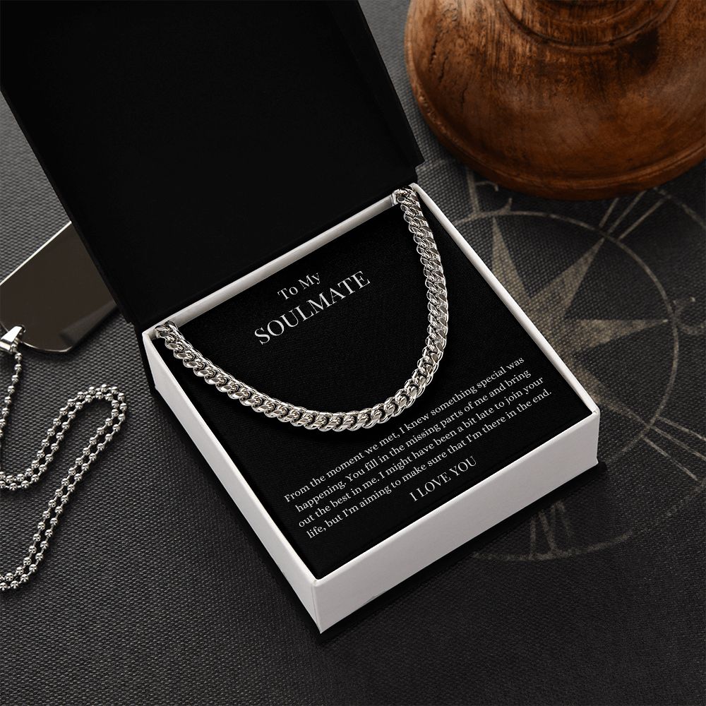 To My Soulmate | Cuban Link Chain Helenity Gift Shop