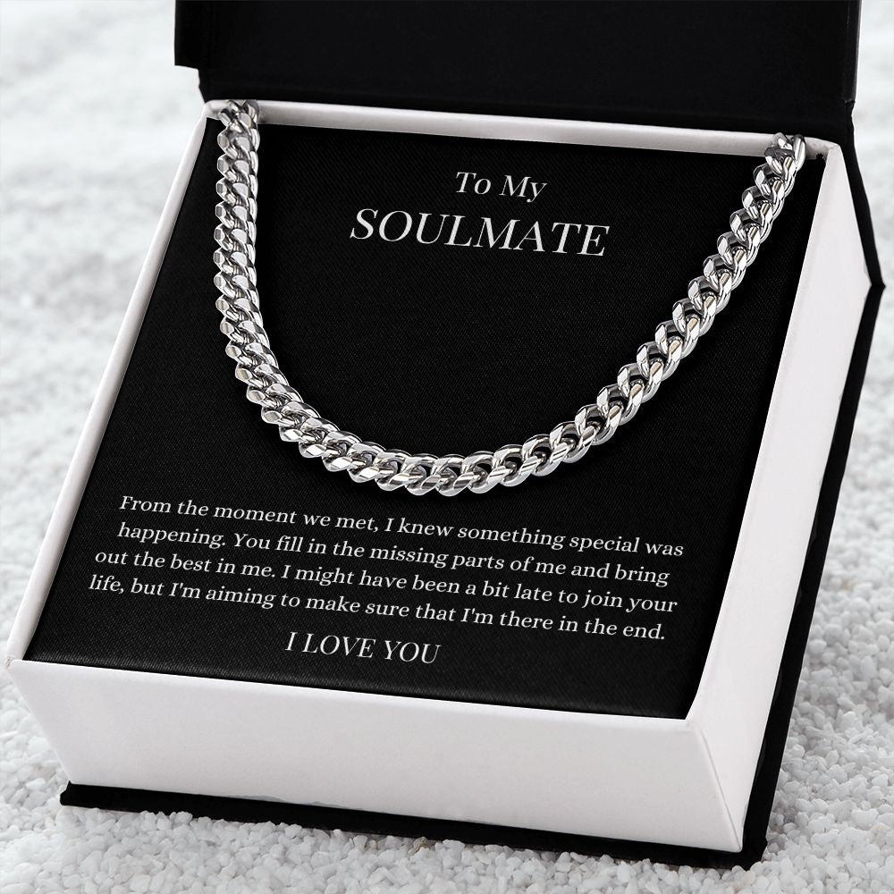 To My Soulmate | Cuban Link Chain Helenity Gift Shop