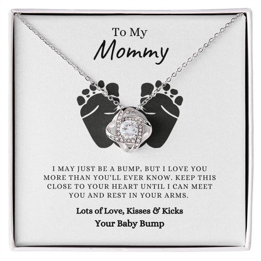 To My Mommy, Love & Kisses |  Love Knot Necklace