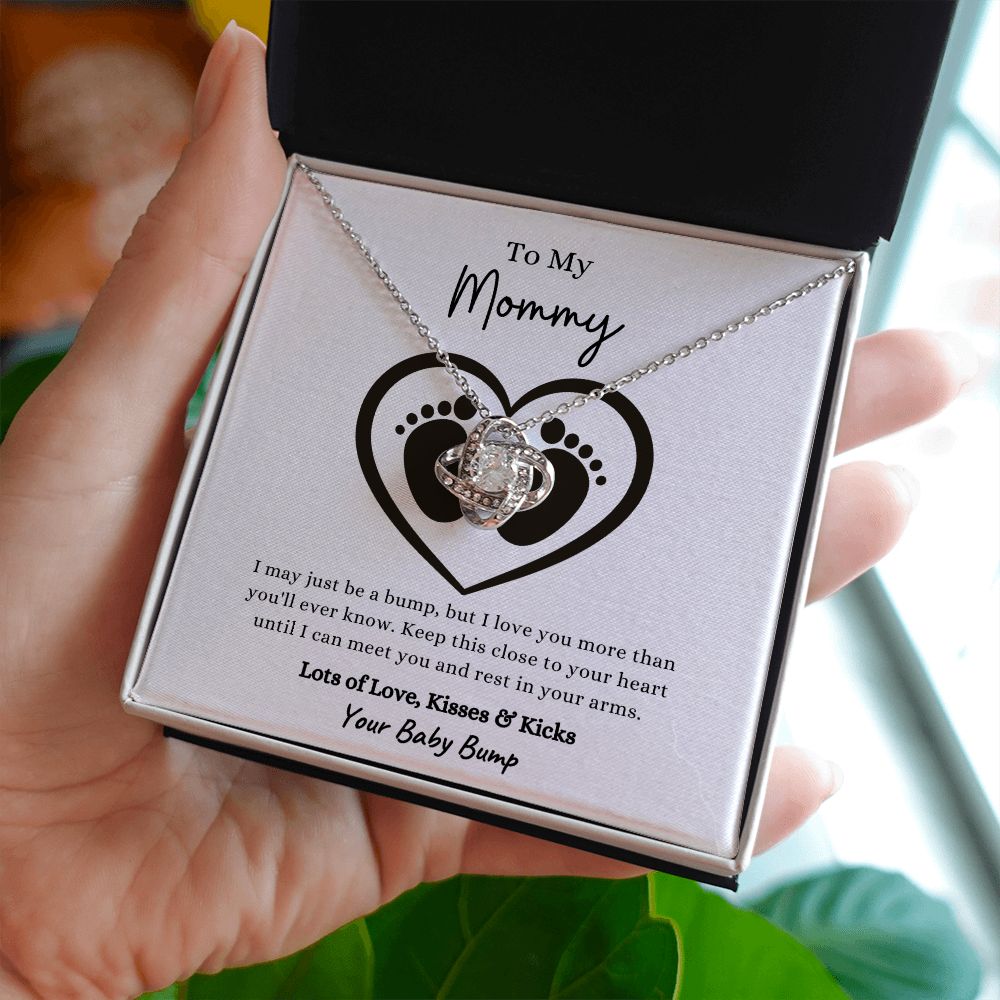 To My Mommy | I Love You More than You'll Ever Know (Love Knot Necklace) Helenity Gift Shop