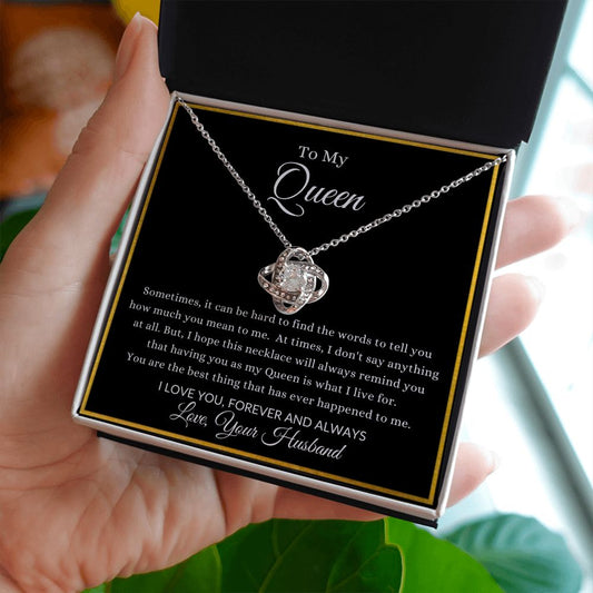 To My Queen | Love Knot Necklace Helenity Gift Shop